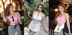 高颜值巨乳网红 Angel Tee 与金主在酒店和家里自拍露脸口交做爱 多种玩法伺候肉棒